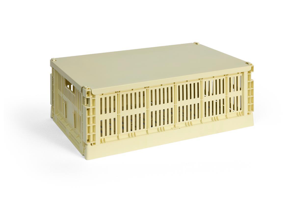 Colour Crate Metal låg - Light yellow